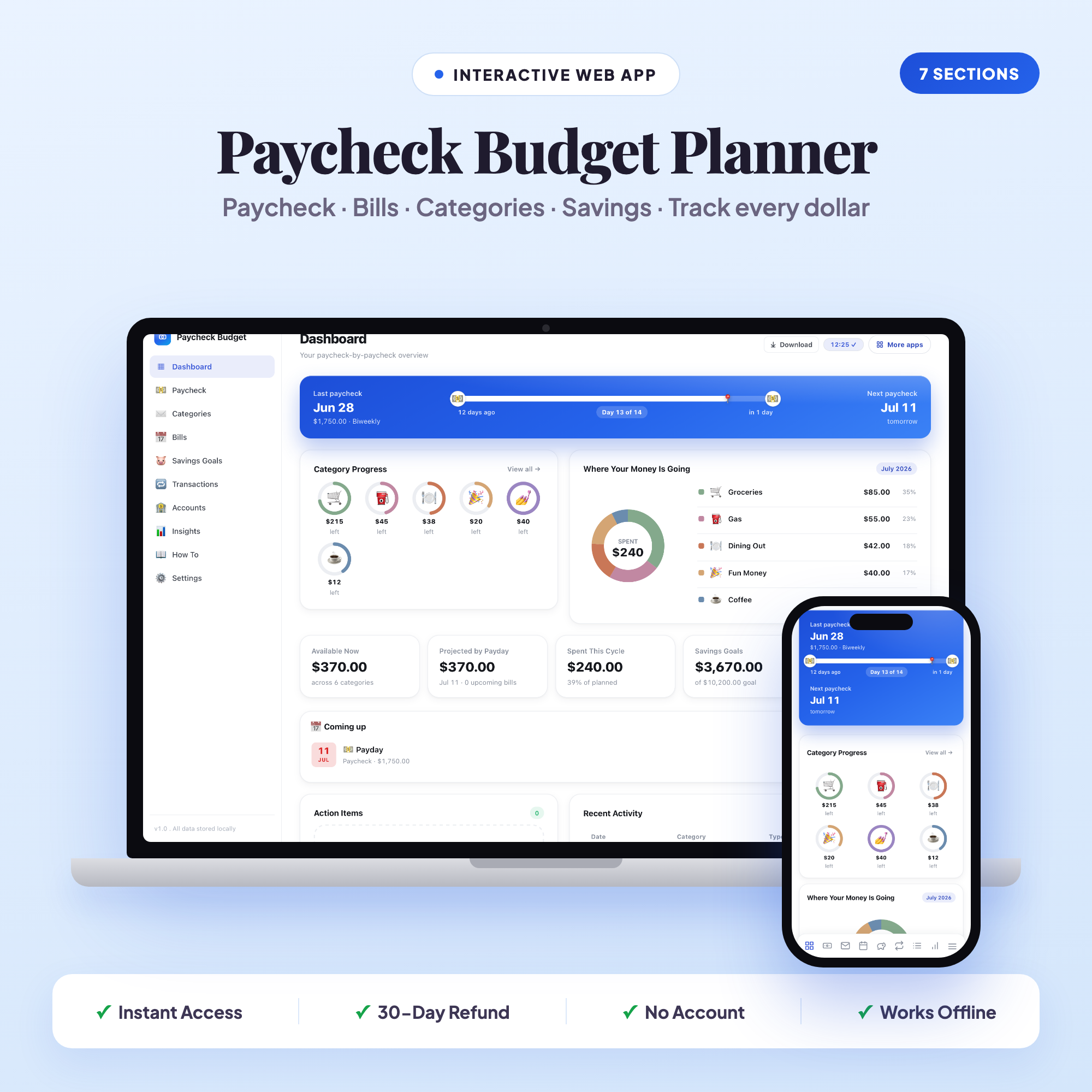 Paycheck Budget Planner